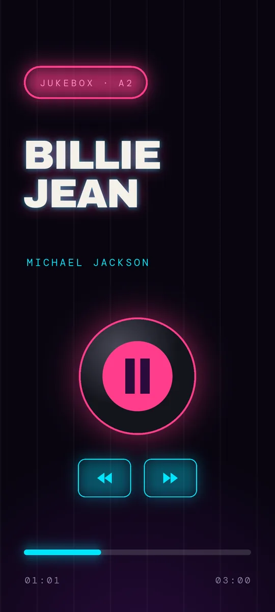 Estilo Neón jukebox