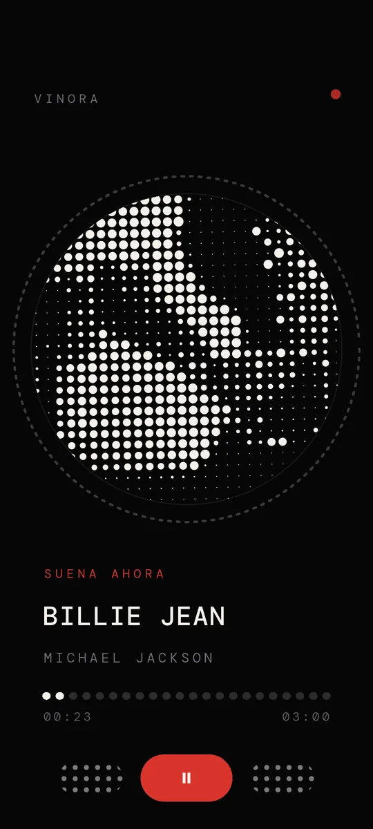 Estilo Matriz de puntos: la portada en semitono